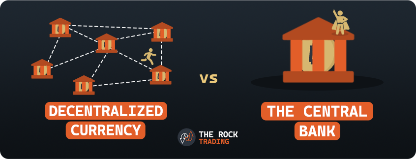 decentralized currency vs the central bank